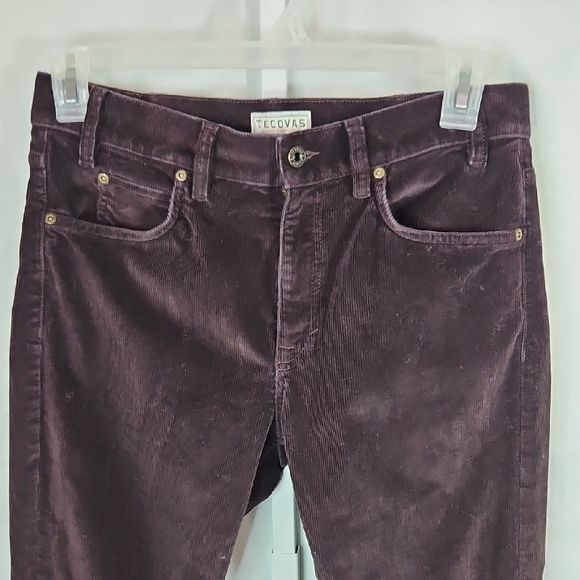 Tecovas Dark Brown Cordoroy Ankle Pants Size 31x32 - Picture 5 of 10